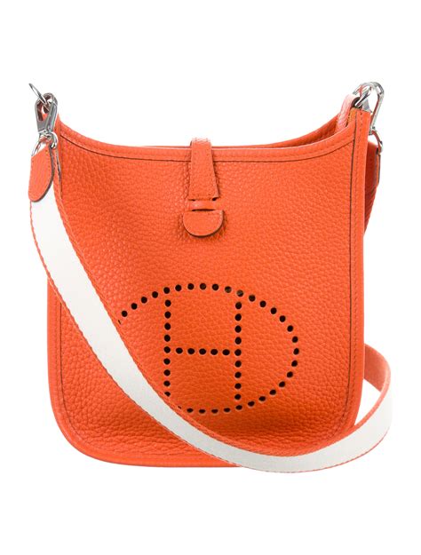 hermes orange body bag|hermes evelyne bag orange.